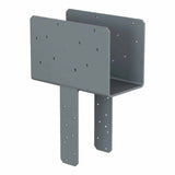 Simpson CCQ44SDS2.5ROT Strong-Tie Rotated-Strap Column Cap for 4x Beam and 4x Post with SDS Screws - Heavy-Duty Steel, Gray Paint