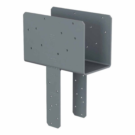 Simpson CCQ44SDS2.5ROT Strong-Tie Rotated-Strap Column Cap for 4x Beam and 4x Post with SDS Screws - Heavy-Duty Steel, Gray Paint