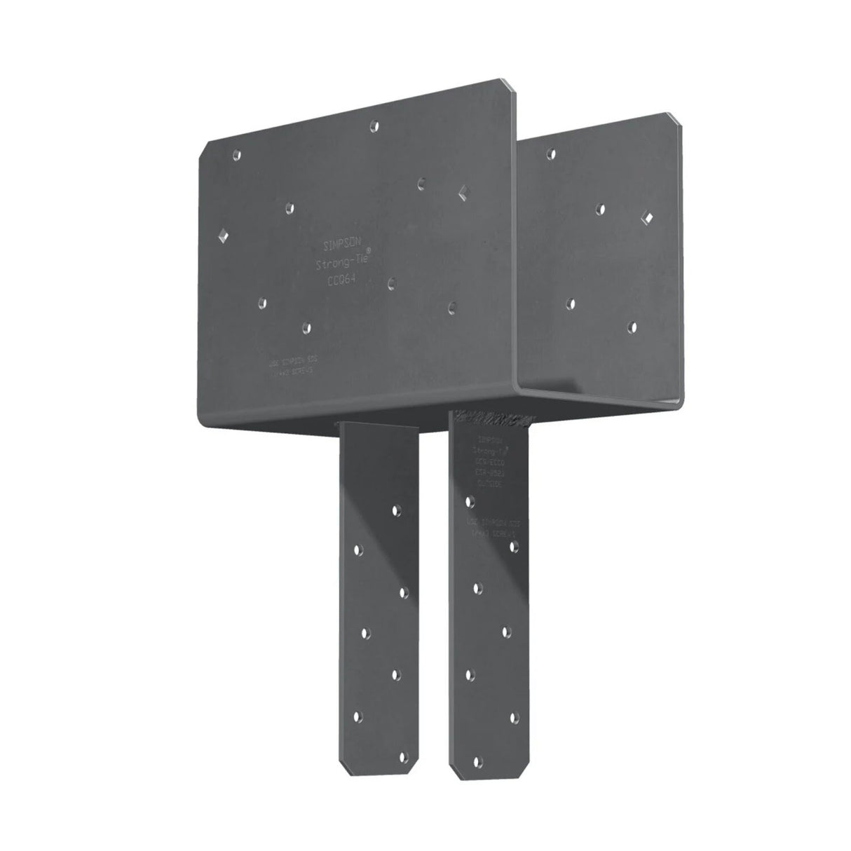Simpson CCQ64SDS2.5 Strong-Tie Column Cap for 6x Beam, 4x Post with Strong-Drive SDS Screws