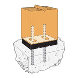 Simpson Strong-Tie CPS46 Composite Plastic Standoff for 4x6 - 3