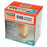 Simpson Strong-Tie CPT66Z (6" x 6") ZMAX Galvanized Concealed Post Base - 4