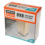 Simpson Strong-Tie CPT88Z (8" x 8") ZMAX Galvanized Concealed Post Base - 4