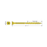 Simpson Strong-Tie CSVZ3R210 Strong-Drive (#10 x 3") CSV Construction Screw, Flat Head, Yellow Zinc (210 Pack) - 4