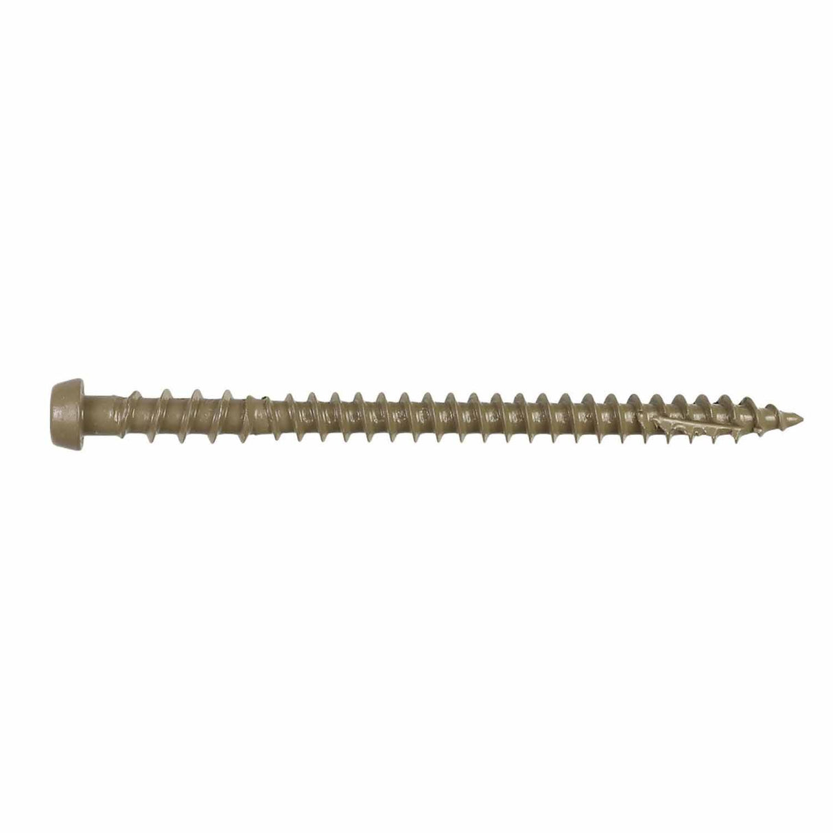 Simpson DCU234BR01MB Strong-Tie Deck-Drive DCU Composite Screw #10 x 2-3/4" T20 Quik Guard Brown 01