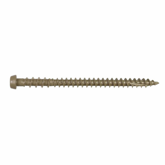 Simpson DCU234BR01MB Strong-Tie Deck-Drive DCU Composite Screw #10 x 2-3/4" T20 Quik Guard Brown 01