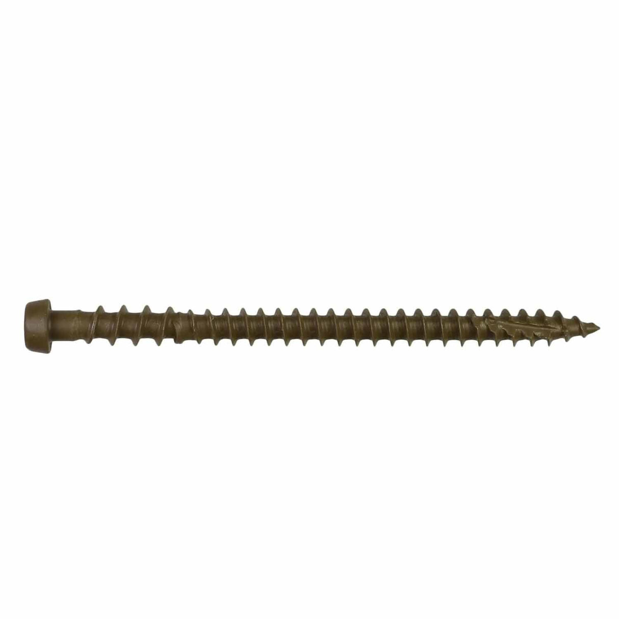 Simpson Strong-Tie DCU234BR01R70 Deck-Drive (#10 x 2-3/4") T20 DCU Quik Guard Composite Screw - Brown 01 (70 Pack)