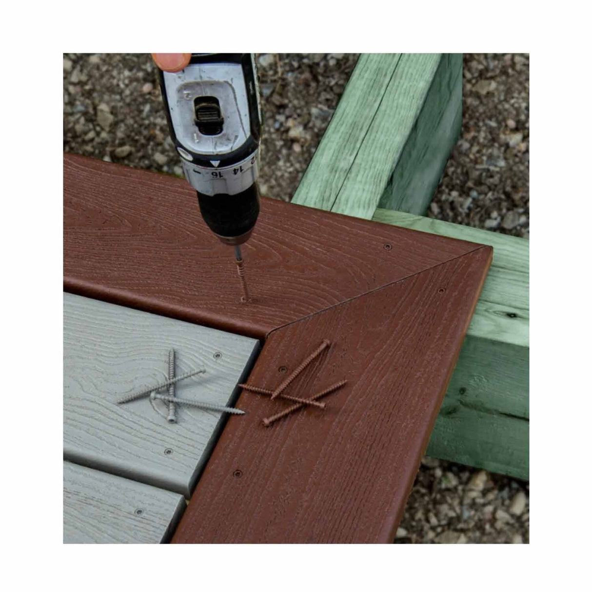 Simpson Strong-Tie DCU234GRR350 Deck-Drive (#10 x 2-3/4") T20 DCU Quik Guard Composite Screw, Gray (350 Pack) - 5