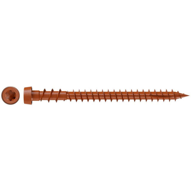 Simpson Strong-Tie DCU238STN01 Deck-Drive (#10 x 2-3/4") T20 DCU Quik Guard Composite Collated Screw, Tan (1000 Pack)