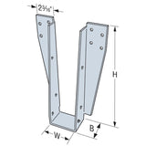 Simpson Strong-Tie DHU210 (2x10) Drywall Face Mount Hanger with SDS Screws - G90 Galvanized - 2