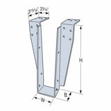 Simpson DHU212TF Strong-Tie Top-Flange Drywall Hanger for 2x12 with SDS Screws - Fire-Rated Joist Connection - 2