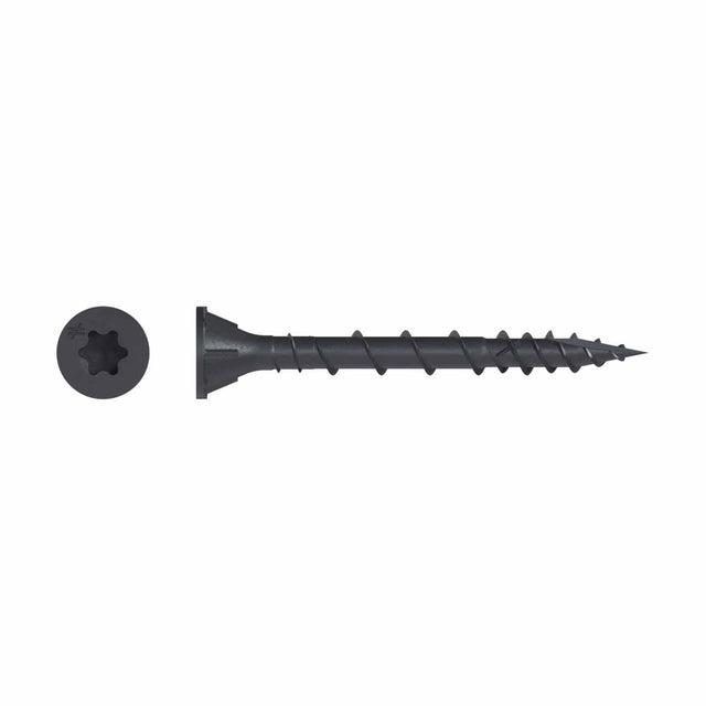 Simpson Strong-Tie DSVBK212R240 Deck-Drive (#10 x 2-1/2" T25) DSV Wood Screw Flat Head, Quik Guard Coating, Black (240 Pack)