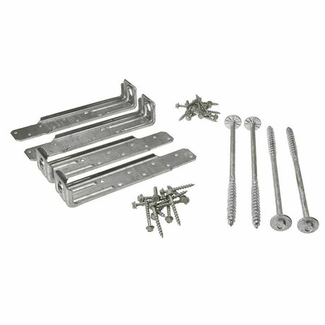 Simpson Strong-Tie DTT1Z-KT (1-1/2" x 7-1/8") 14 Gauge Deck Tension Tie - ZMAX Finish (4 Pack)