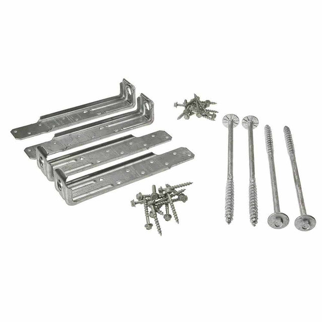 Simpson Strong-Tie DTT1Z-KT (1-1/2" x 7-1/8") 14 Gauge Deck Tension Tie - ZMAX Finish (4 Pack)