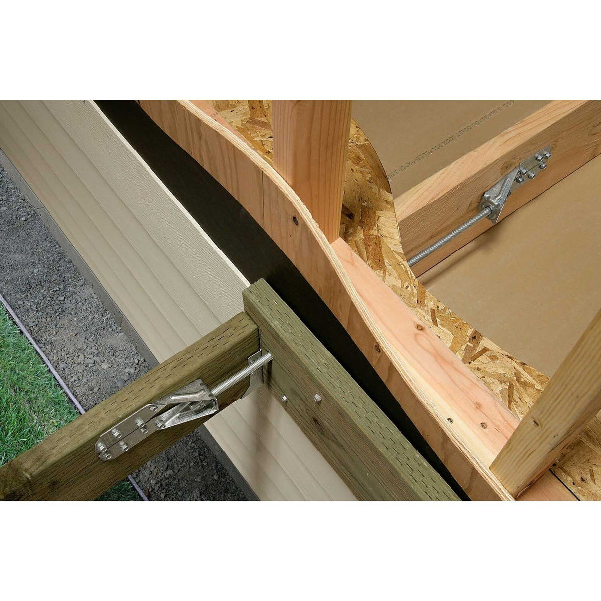 Simpson DTT2Z-SDS2.5 Strong-Tie Deck Tension Tie with ZMAX Finish and 2.5" SDS Screws - 6