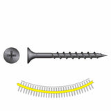 Simpson Strong-Tie DWC158PS (#6 x 1-5/8 in.) DWC Drywall Screw #2 Phillips Bugle-Head Gray Phosphate (2500 Pack)