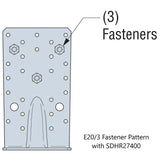 Simpson Strong-Tie E20/3 (6-3/4" x 3-3/4") Angle Bracket for Cross-Laminated Timber - G90 Galvanized - 4