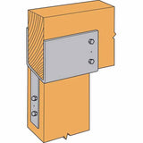 Simpson ECC5 1/4-4 Strong-Tie End Column Cap for 5-1/8" Beam to 4x Post Connection - 3