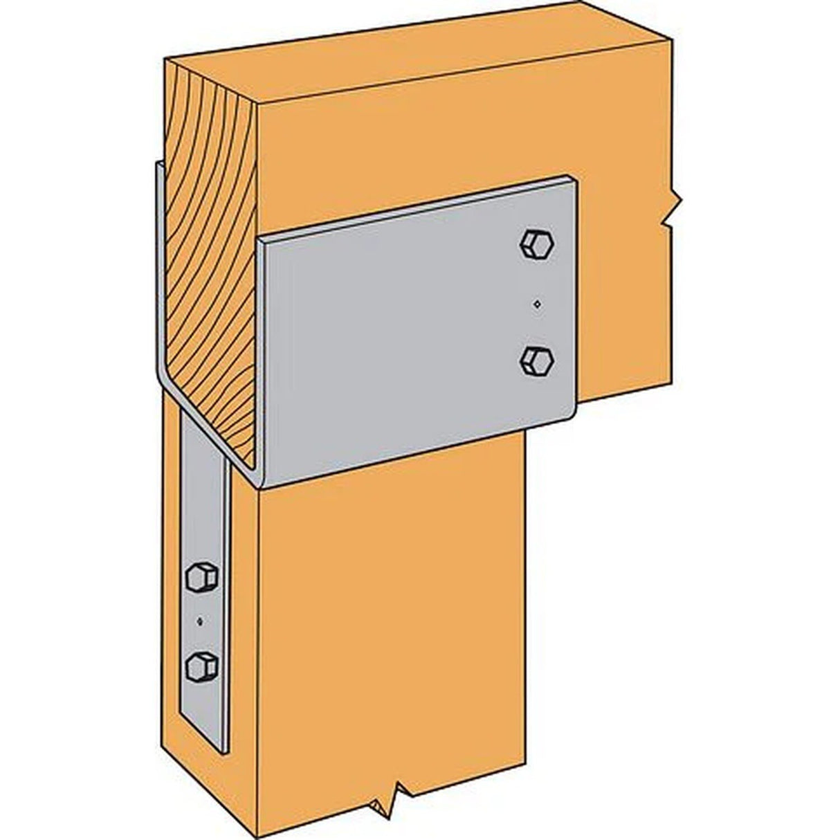 Simpson Strong-Tie ECC66 (6x Beam, 6x Post) End Column Cap - 3