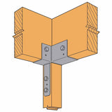 Simpson ECCLR444 Strong-Tie L-Shape End Column Cap for 4x Beams and 4x Post, Skewed Right - 3