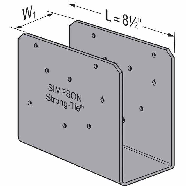 Simpson Strong-Tie ECCOQ6-SDS2.5 End Column Cap for 6x Beam, Quick-Install, Field Weldable