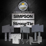Simpson Strong-Tie ECCOQ7-SDS2.5 End Column Cap for 7x Beam - Quick Install, Field Weldable, SDS Screws Included - 2