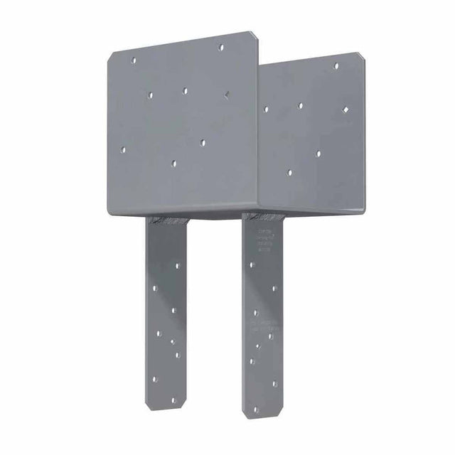 Simpson Strong-Tie ECCQ7.1-8SDS2.5 Quick Install End Column Cap with SDS Screws for 7x Beam and 7-1/2x Post, Gray Paint