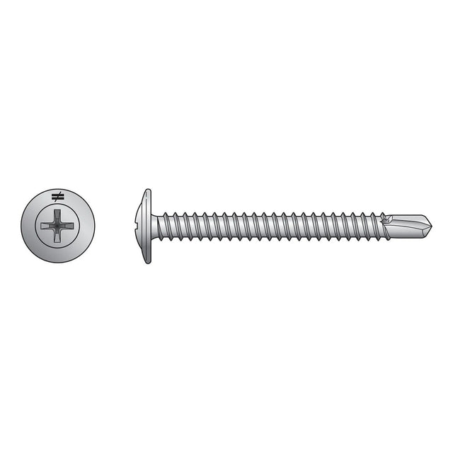 Simpson Strong-Tie F08T056KDC Self-Drilling Wire-Lath Modified Truss-Head Screw (100 Pack)