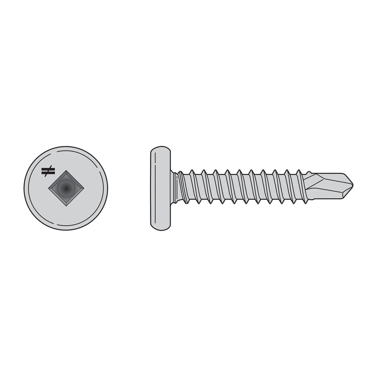 Simpson F10T100PSM Self-Drilling Pancake-Head Screw (1000 Pack)