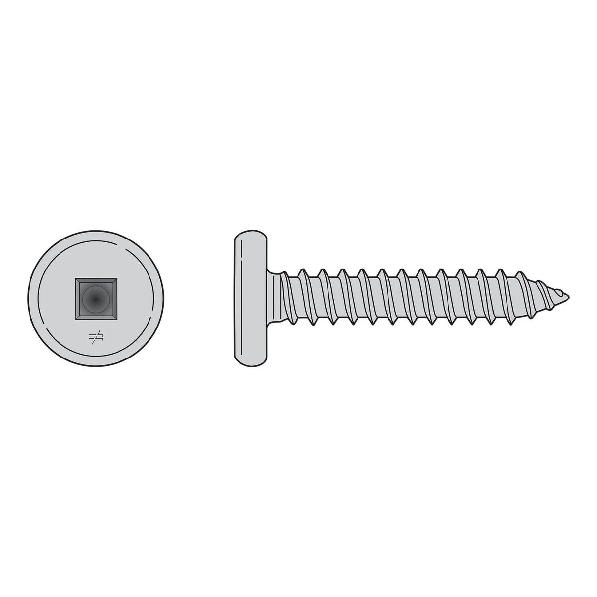 Simpson Strong-Tie F10T200PTC (#10 x 2") Pancake Head Self-Drilling Screws (100 Pack)