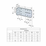 Simpson Strong-Tie FCB45.5-R25 (5-1/2") Bypass Framing Fixed-Clip Connector (25 Pack) - 7
