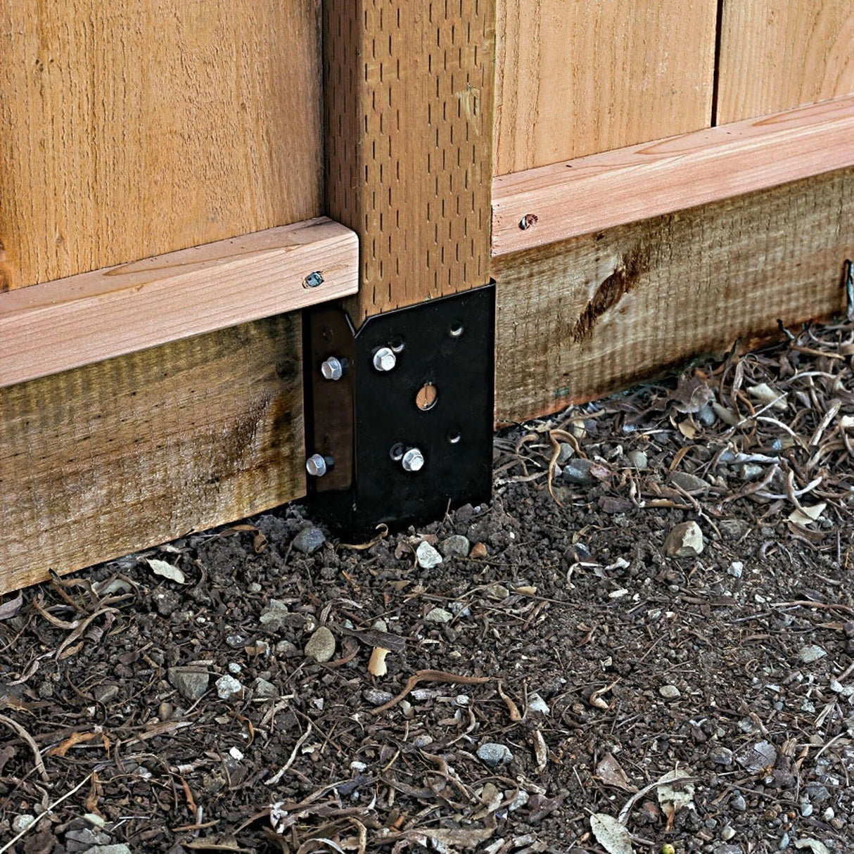 Simpson FPBS44 Strong-Tie E-Z Spike Black Powder-Coated Post-Base Spike for 4x4 - 3