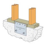 Simpson FRFP Strong-Tie 7" x 9" Flat Retrofit Foundation Plate - G90 Galvanized - 4