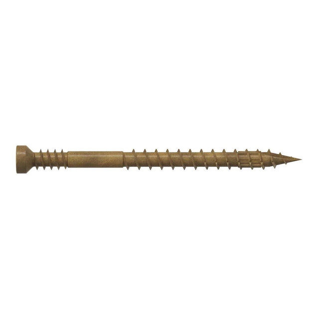 Simpson Strong-Tie FT07200R100 (#7 x 2") Finish Trim Screw T10, Trim-Head, Tan Quik Guard Coating (100 Pack)