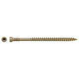 Simpson Strong-Tie FT07212R100 (#7 x 2-1/2") Finish Trim Screw, Trim-Head, Tan Exterior Grade (100 Pack)