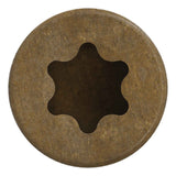 Simpson Strong-Tie FT07212R100 (#7 x 2-1/2") Finish Trim Screw, Trim-Head, Tan Exterior Grade (100 Pack) - 3