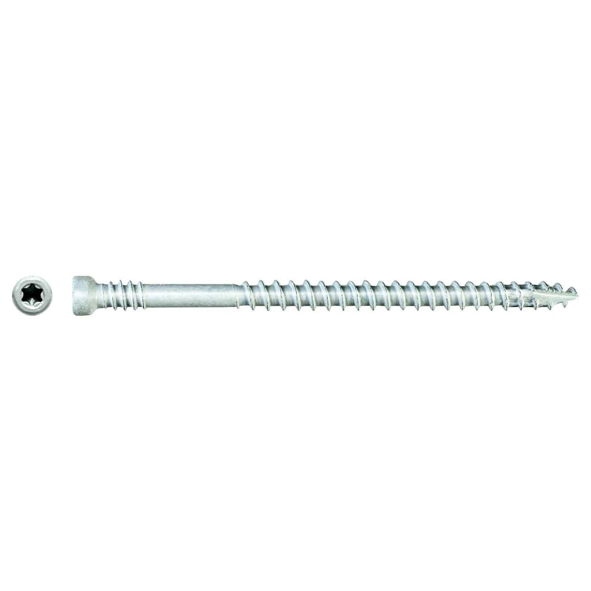 Simpson Strong-Tie FT07212R400W (#7 x 2-1/2") Finish Trim Screw T10, Trim-Head, White Exterior Grade (400 Pack)