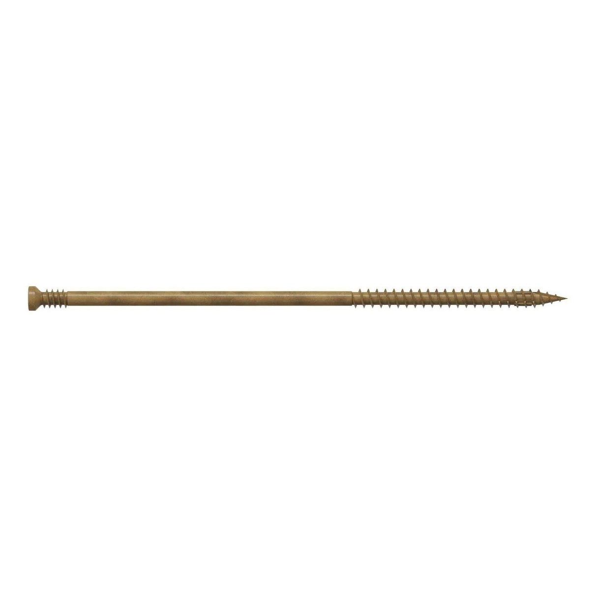 Simpson Strong-Tie FT09500MB (#9 x 5") Finish Trim Screw, T15, Trim-Head, Tan Quik Guard Coating (500 Pack)