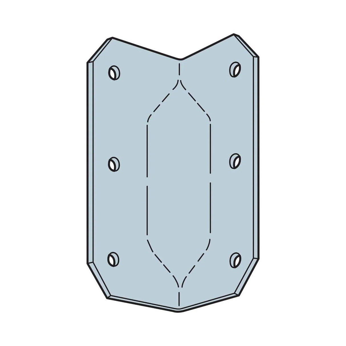 Simpson GA2 Strong-Tie Gusset Angle for Reinforcing 90 Degree Connections - 2