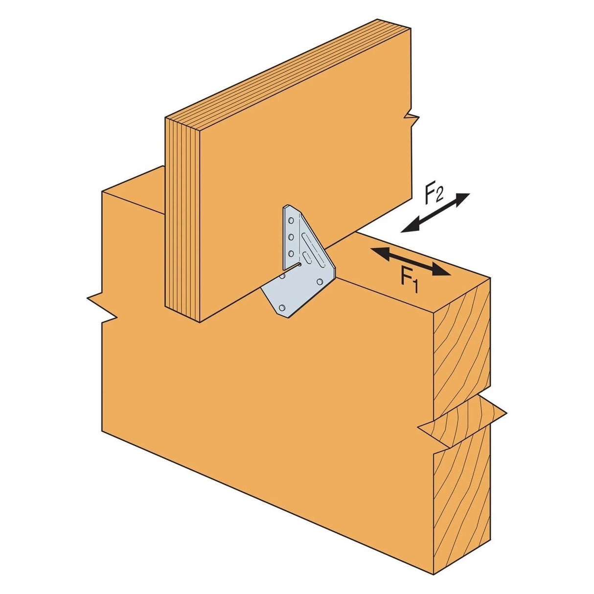 Simpson H1.81Z Strong-Tie Hurricane Tie ZMAX Finish for Engineered Lumber - 2