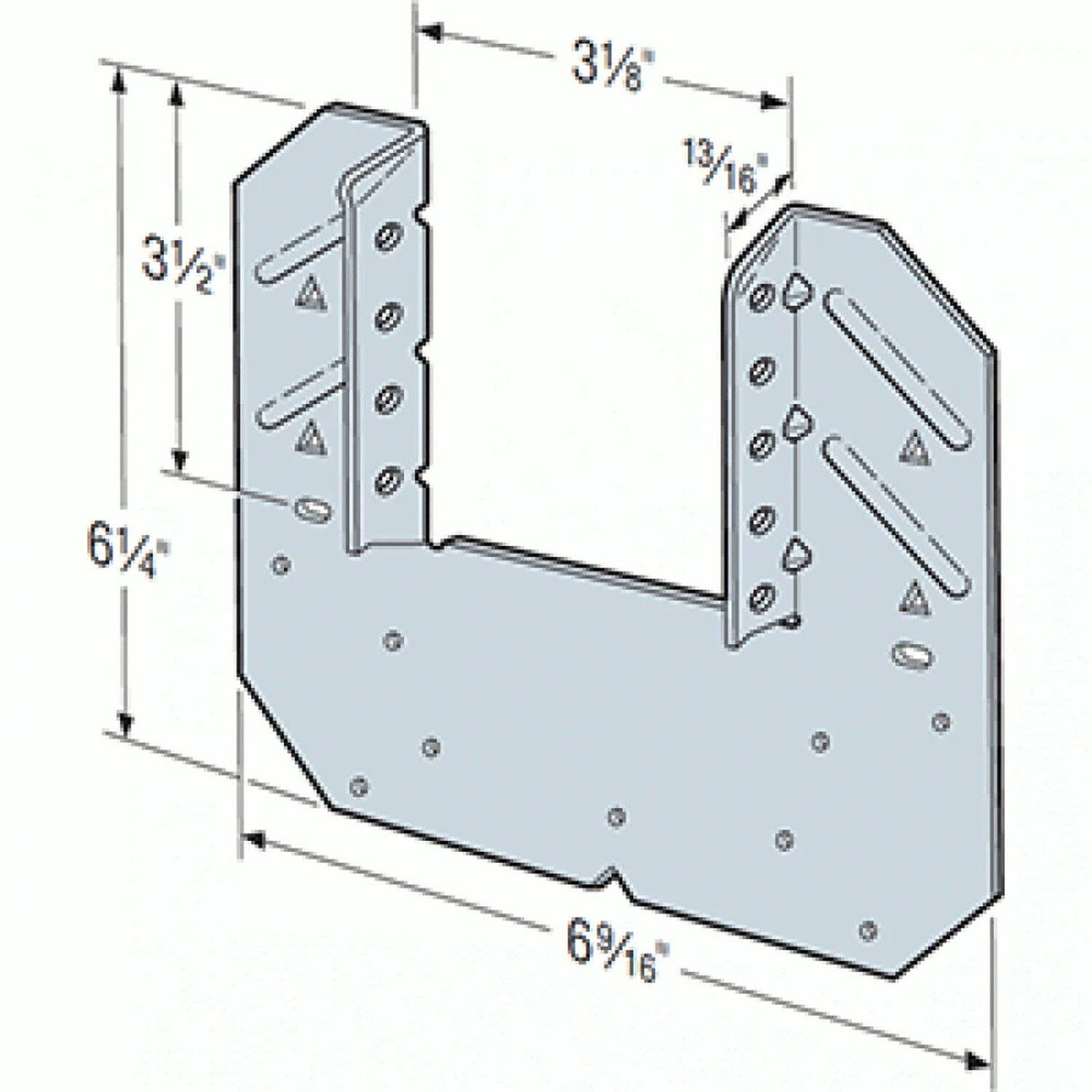 Simpson Strong-Tie H10A-2Z (18-Gauge) Hurricane Tie -  ZMAX Finish - 2