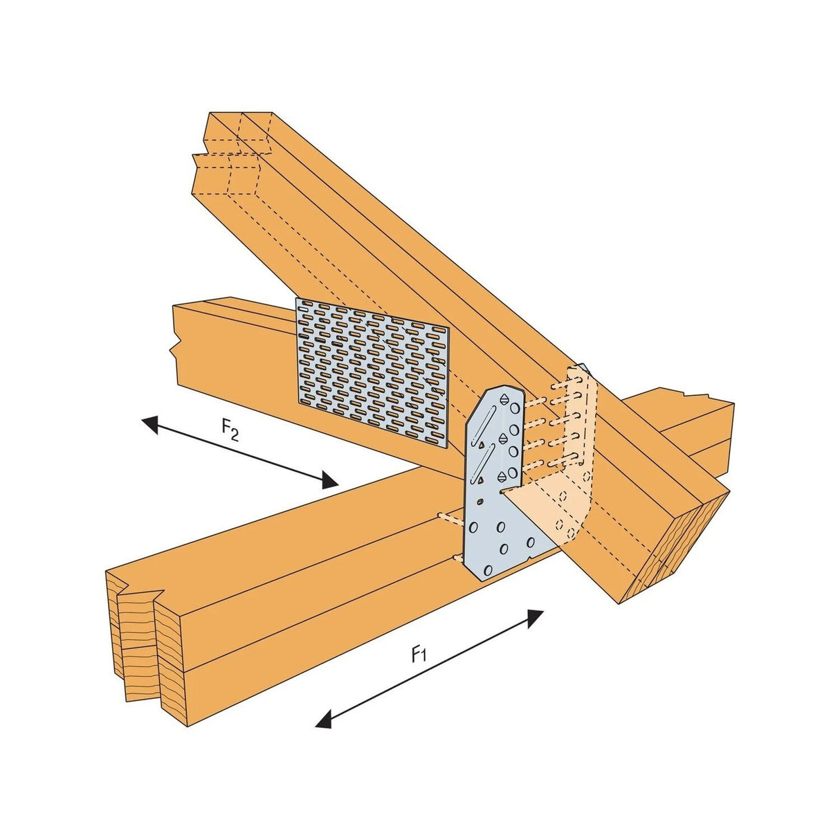 Simpson Strong-Tie H10A-2 (18-Gauge) Hurricane Tie - G90 Zinc Galvanized - 4