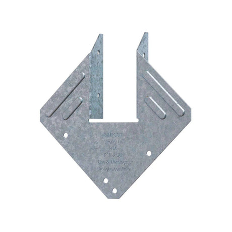 Simpson Strong-Tie H1A (18-Gauge) Hurricane Tie - G90 Zinc Galvanized for High-Wind Construction