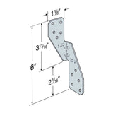 Simpson Strong-Tie H2.5ASS (1-3/8" x 6" 18-Gauge)  Hurricane Tie Stainless Steel for Wood Construction - 2