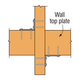Simpson Strong-Tie H2.5ASS (1-3/8" x 6" 18-Gauge)  Hurricane Tie Stainless Steel for Wood Construction - 6