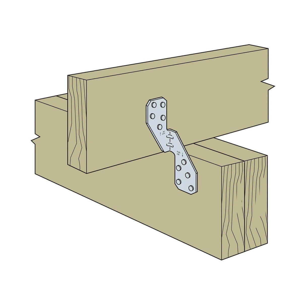 Simpson Strong-Tie H2.5ASS (1-3/8" x 6" 18-Gauge)  Hurricane Tie Stainless Steel for Wood Construction - 9