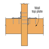 Simpson Strong-Tie H2.5AZ (1-3/8" x 6" 18-Gauge) Hurricane Tie - ZMAX Finish - 8