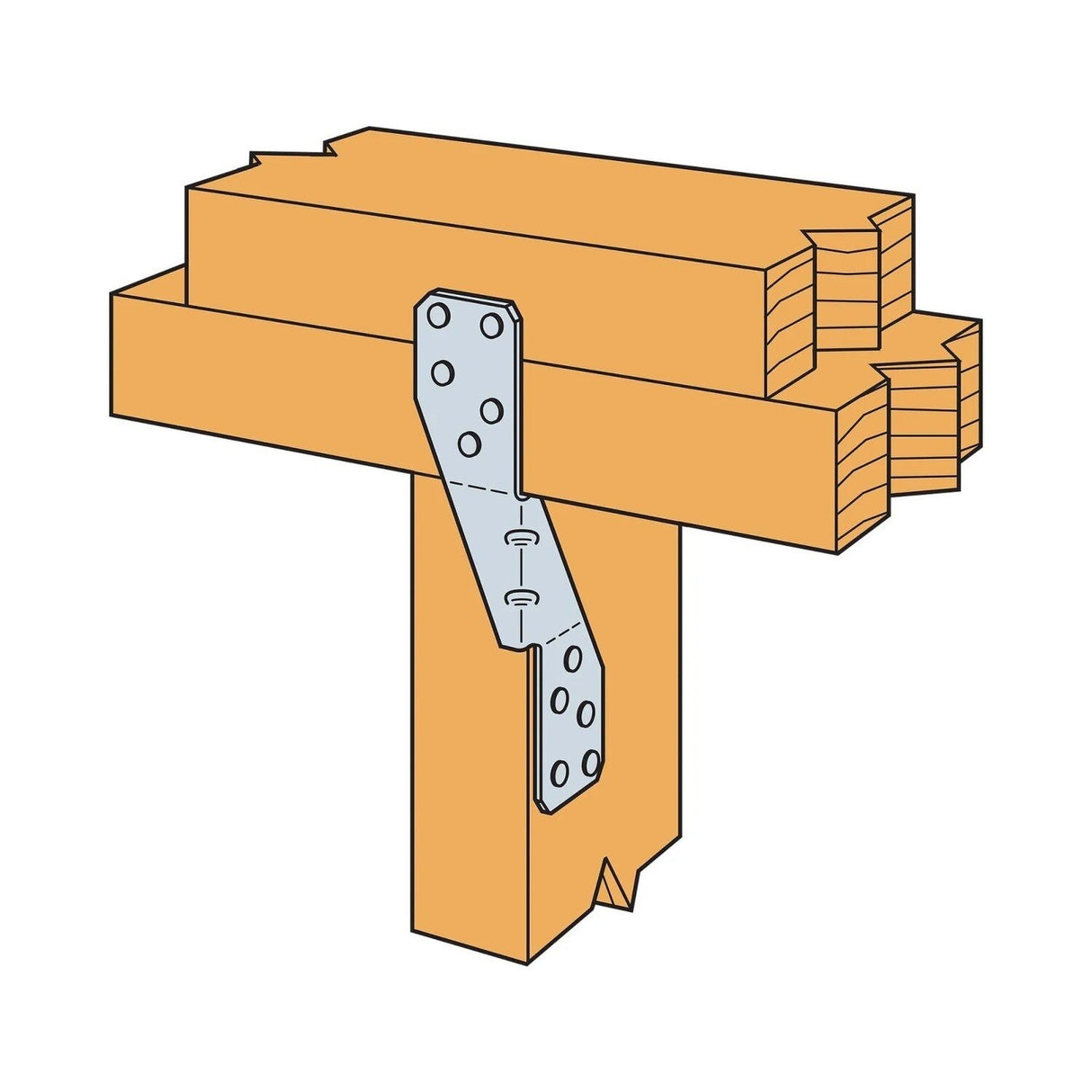 Simpson H2.5A Strong-Tie Hurricane Tie G90 Galvanized - 7
