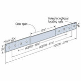 Simpson HCSTR4 Strong-Tie Simpson Hinge Connector Strap 3 Gauge Gray Paint for Engineered Wood Applications - 2