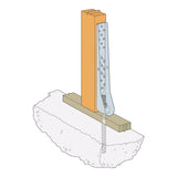 Simpson Strong-Tie HDUE13 (23-1/16") Predeflected Holdown, G90 Galvanized - 3