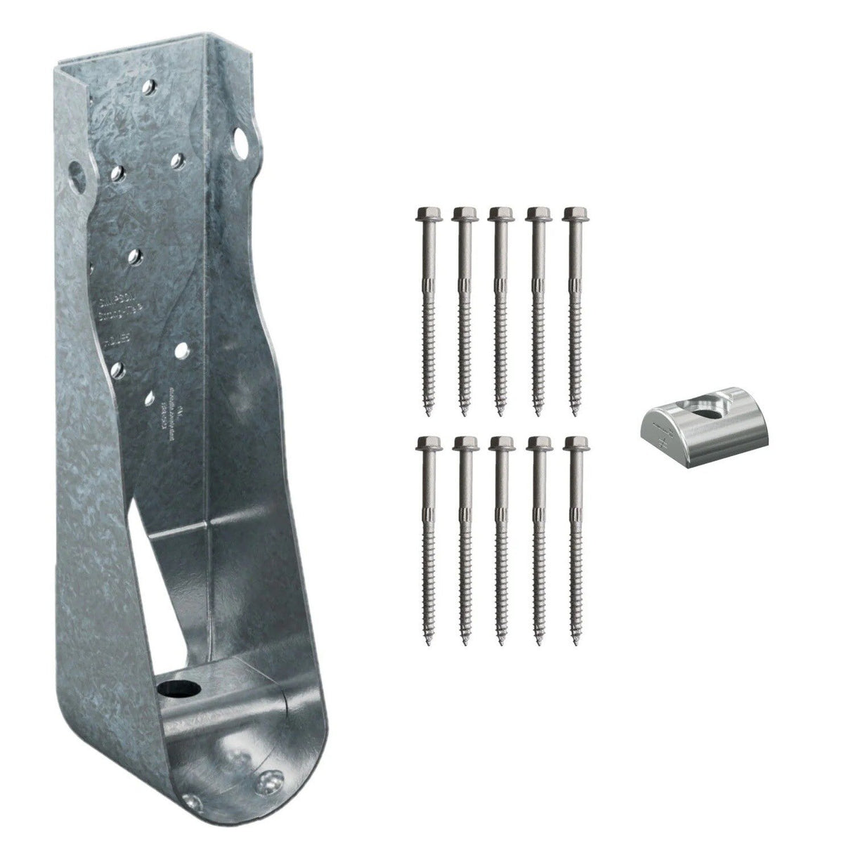 Simpson Strong-Tie HDUE5-SDS3 (11-5/16") Predeflected Holdown with SDS Screws - G90 Galvanized - 2